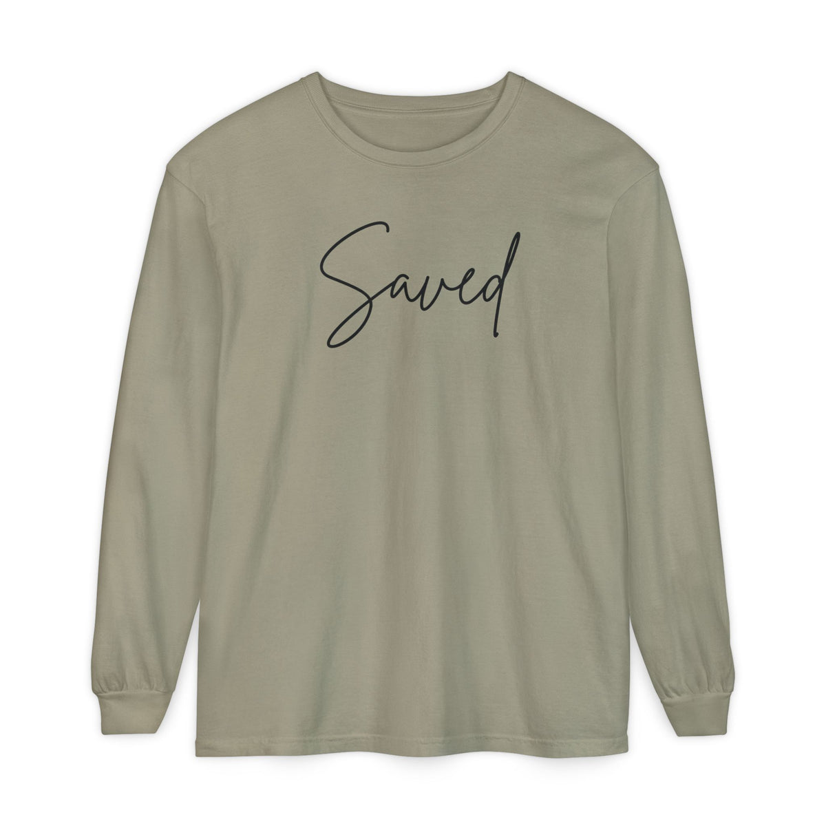 Saved Script Long Sleeve Tee