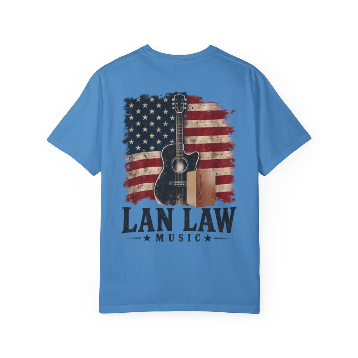 Lan Law American Flag Guitar Tee