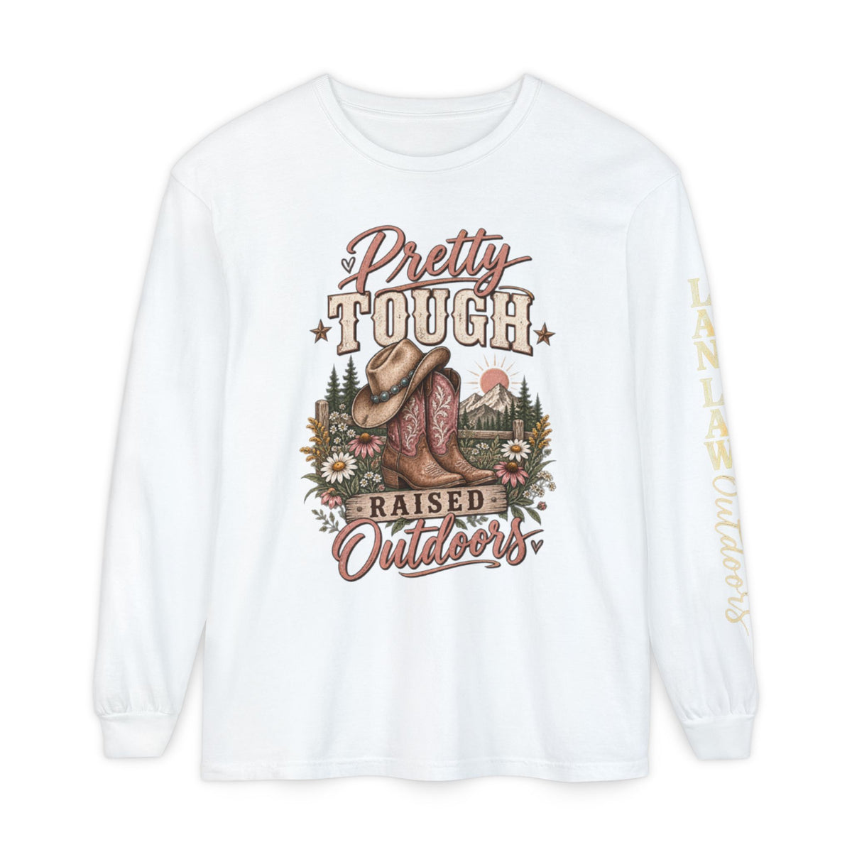 Pretty Tough Raised Outdoors Long Sleeve Tee