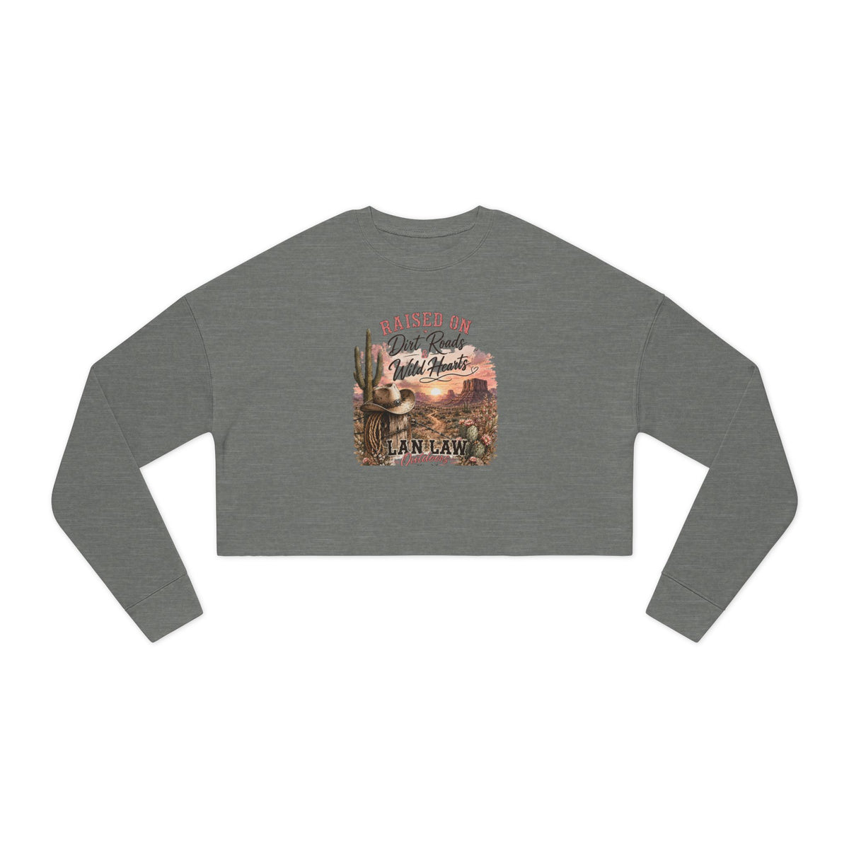 Desrt Sunset Cropped Sweatshirt