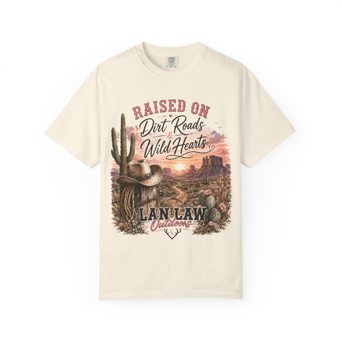 Raised on Dirt Roads Wild Hearts T-Shirt