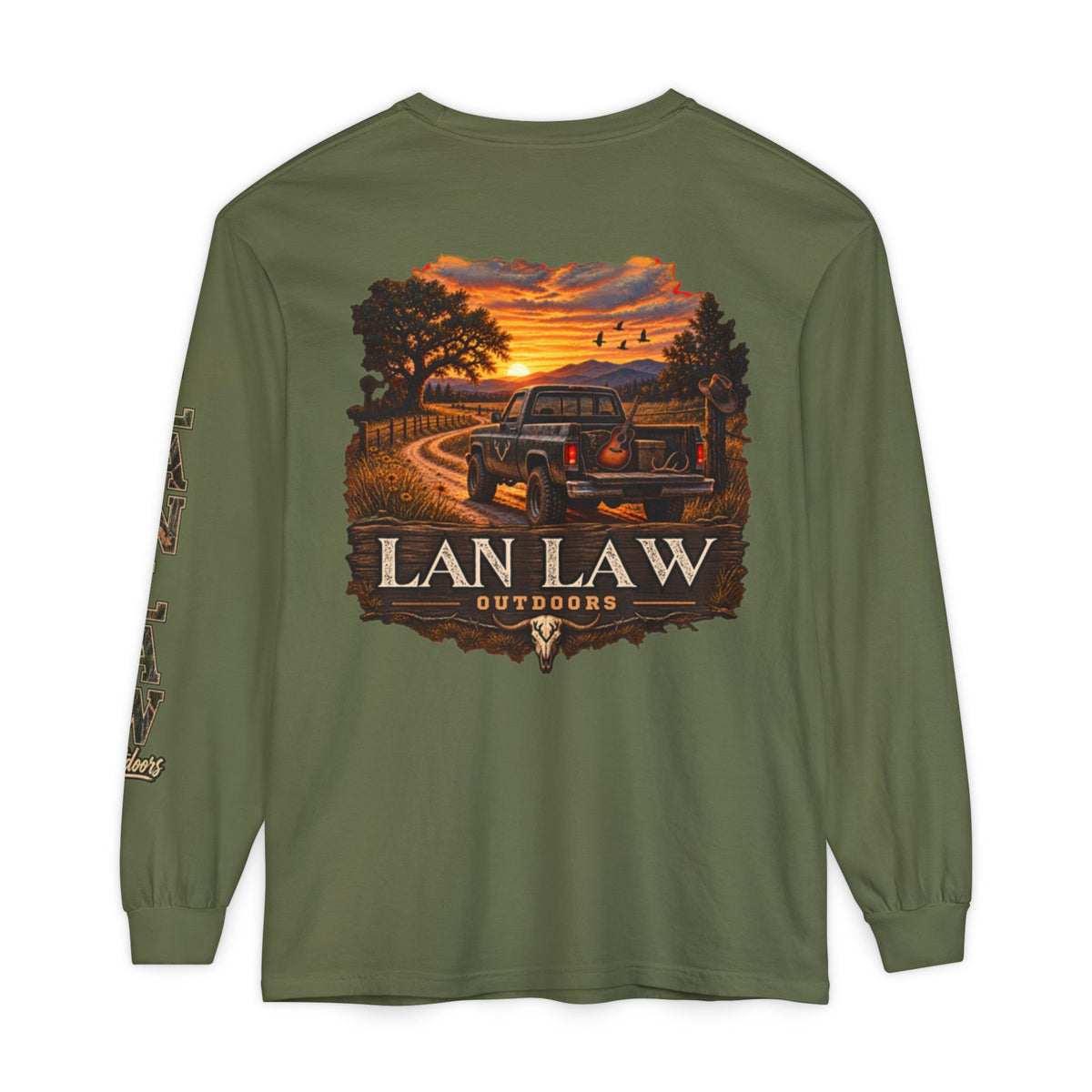 Sunset Truck Long Sleeve Tee