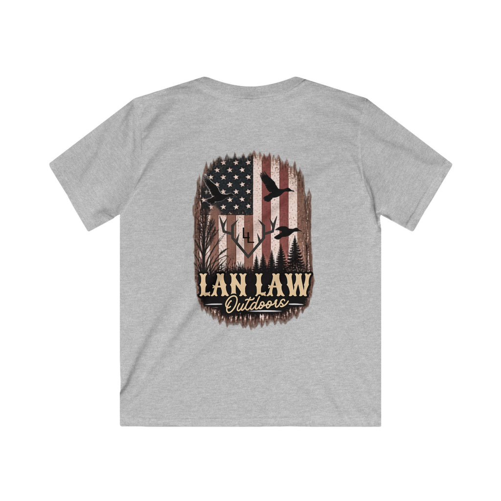 Camo American Flag Hunting Tee