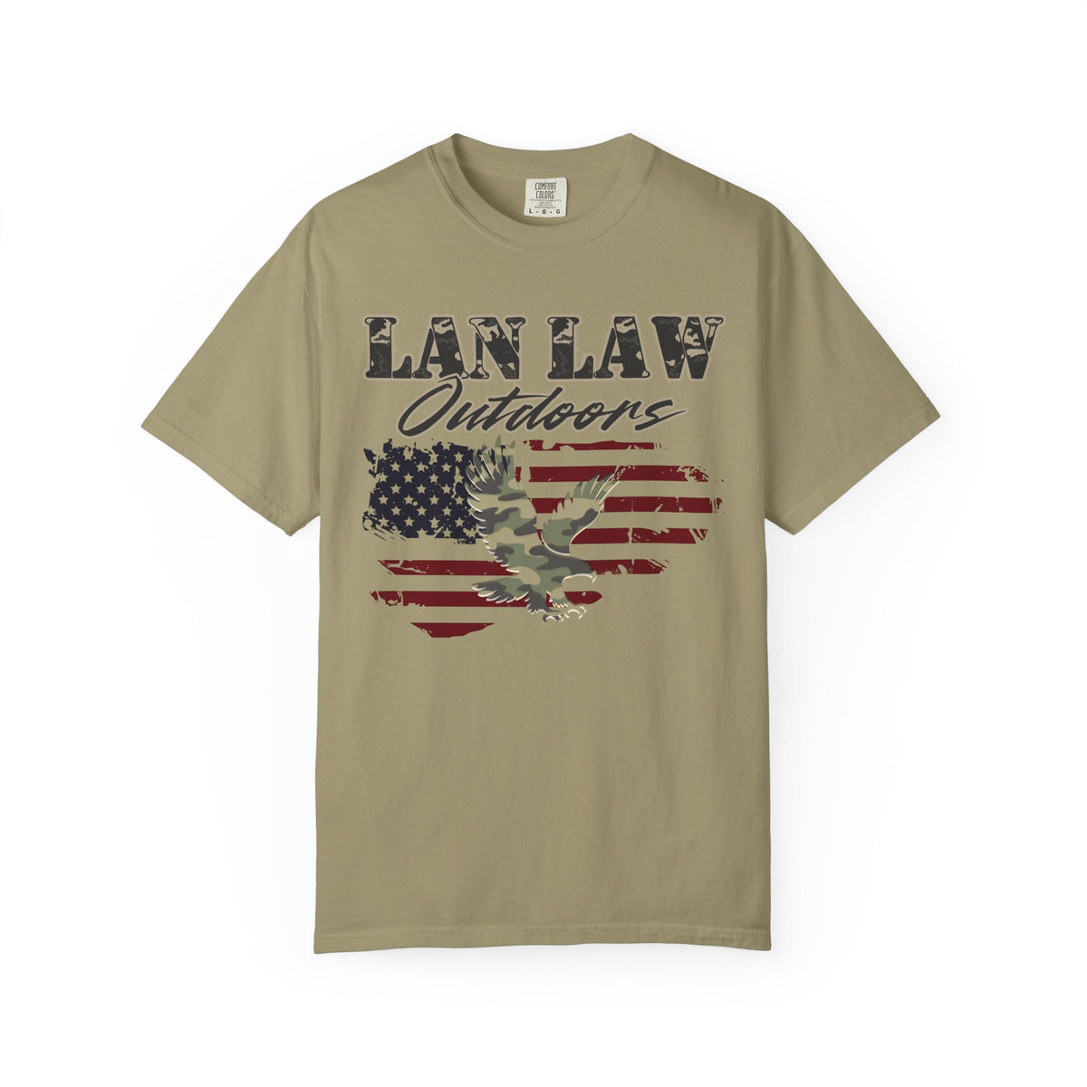 American Flag & Camo Eagle Tee