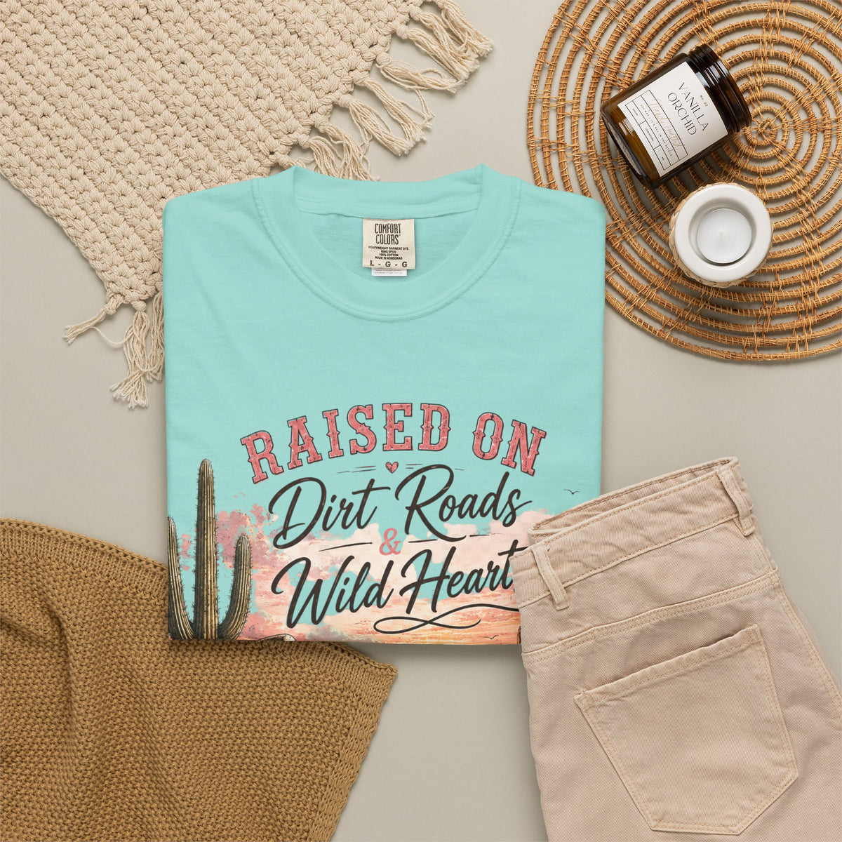 Raised on Dirt Roads Wild Hearts T-Shirt