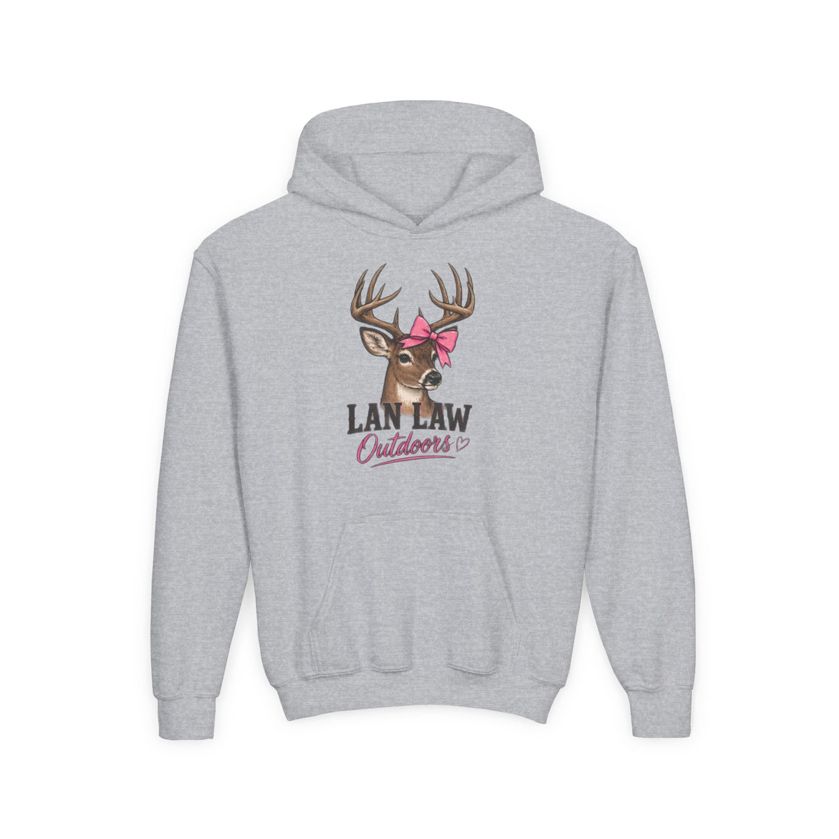 Deer with Pink Bow Hoodie