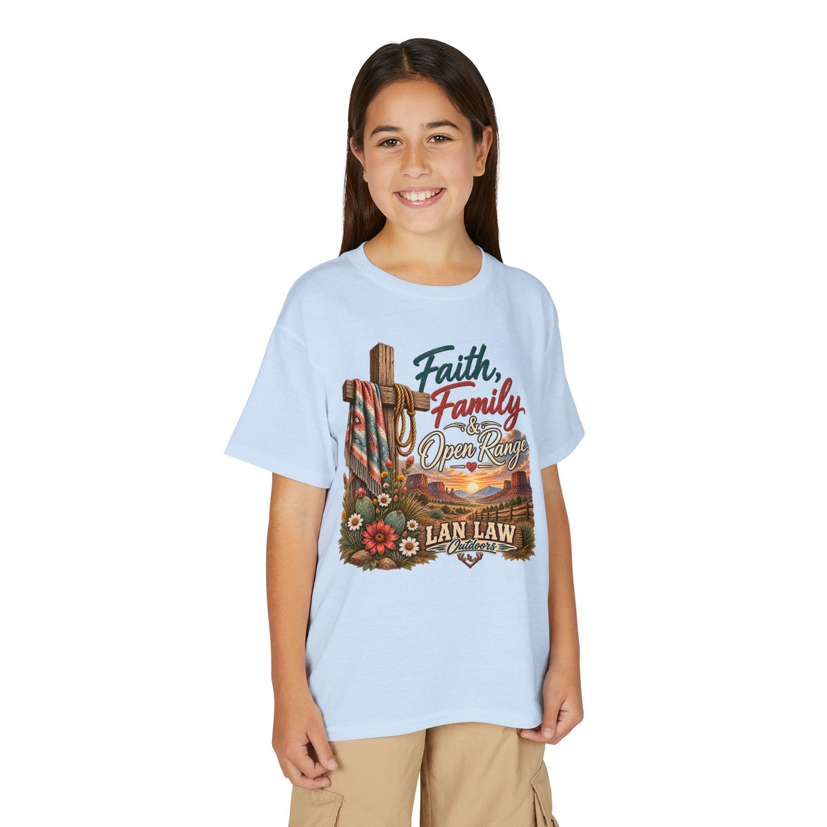 Faith, Family, Open Range Youth T-Shirt