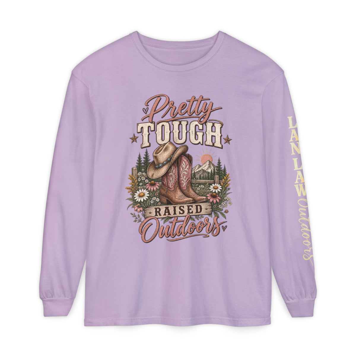 Pretty Tough Raised Outdoors Long Sleeve Tee