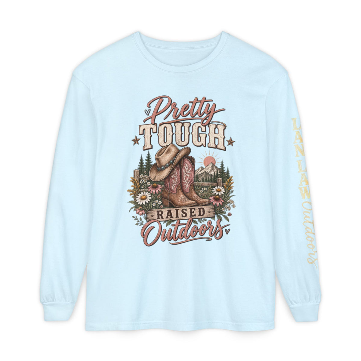 Pretty Tough Raised Outdoors Long Sleeve Tee