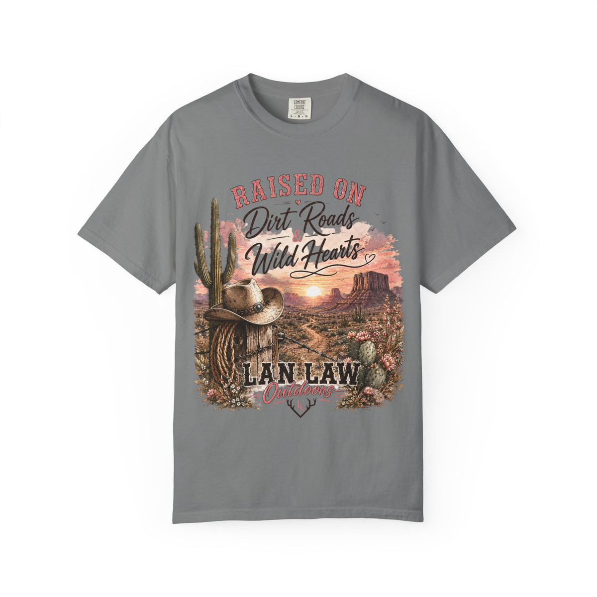 Raised on Dirt Roads Wild Hearts T-Shirt