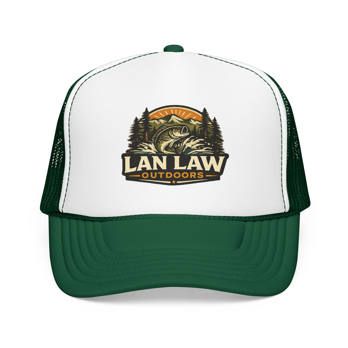 Vintage Fishing Logo Trucker Hat