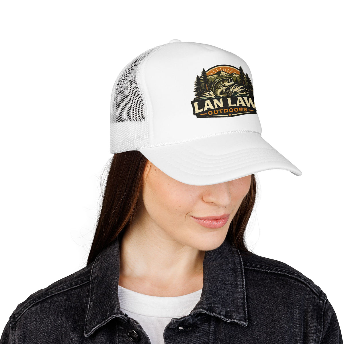 Vintage Fishing Logo Trucker Hat
