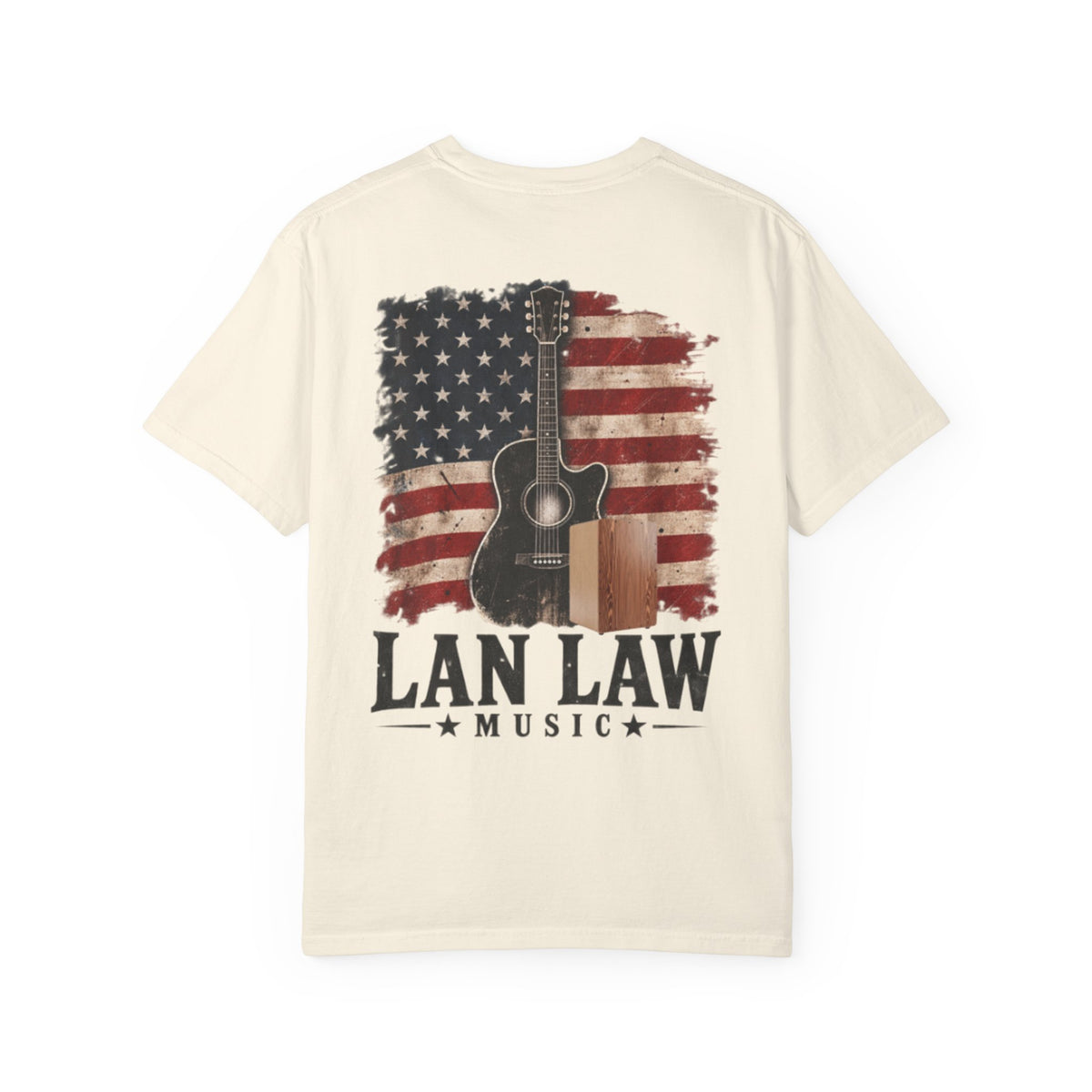 Lan Law American Flag Guitar Tee