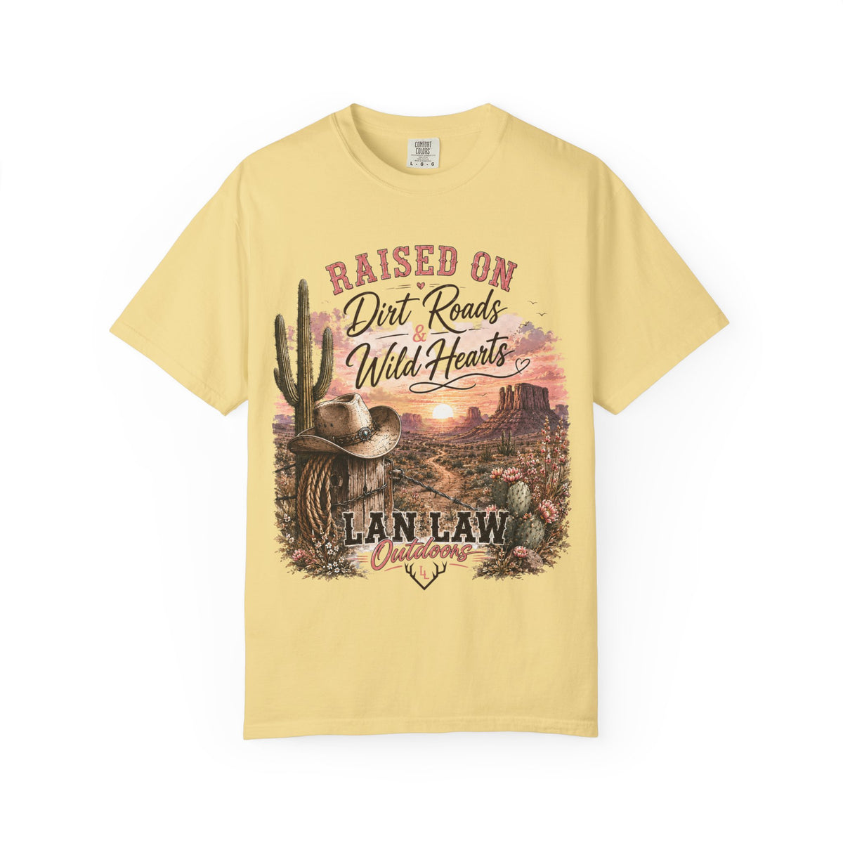 Raised on Dirt Roads Wild Hearts T-Shirt
