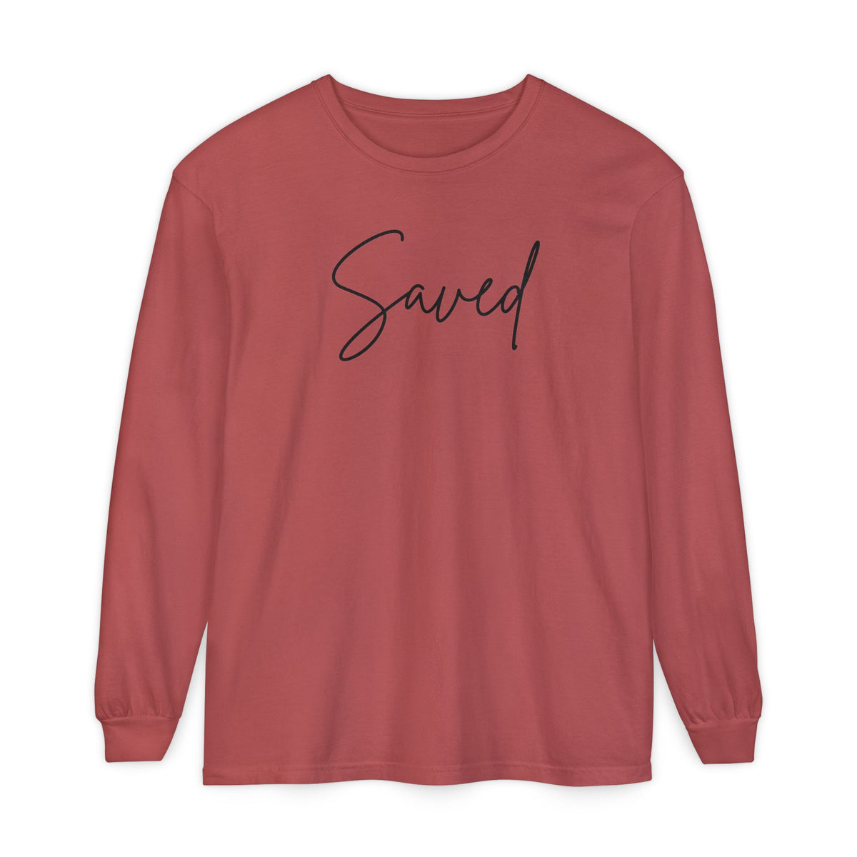 Saved Script Long Sleeve Tee