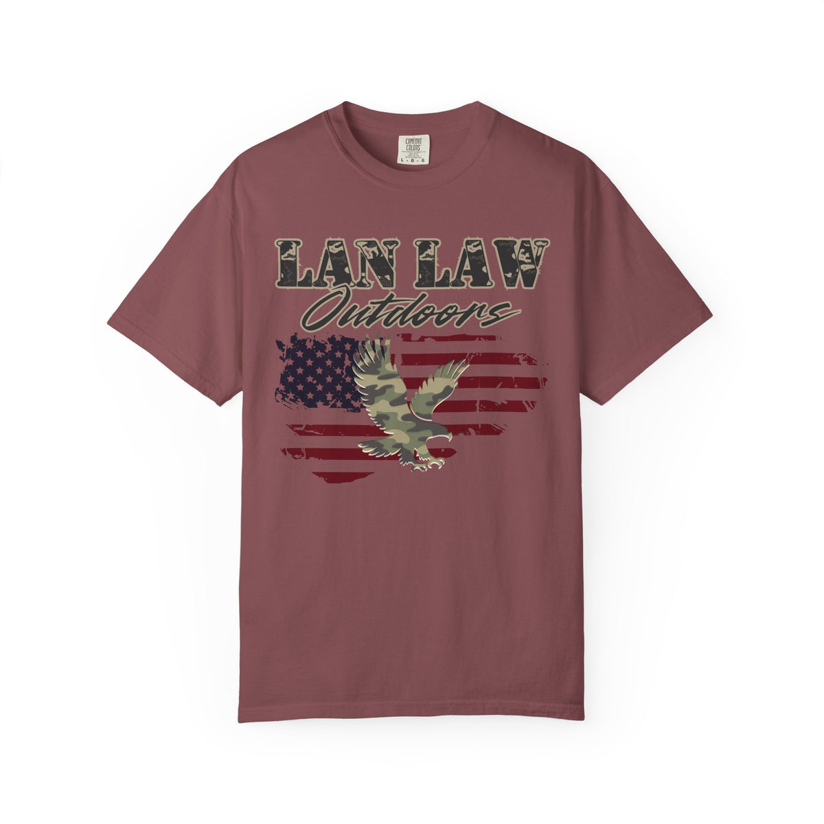 American Flag & Camo Eagle Tee