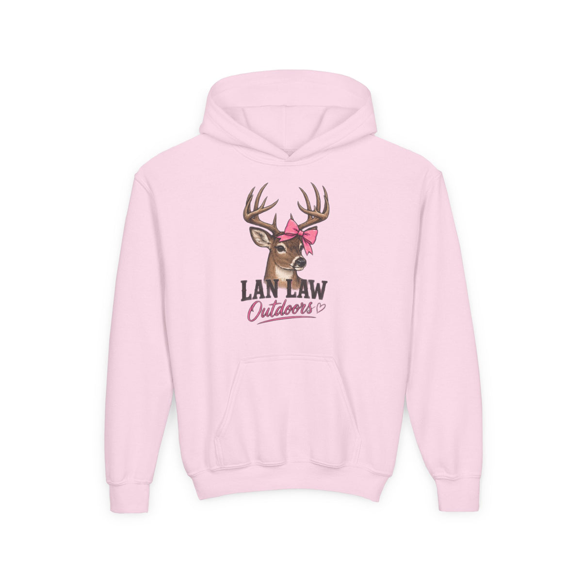 Deer with Pink Bow Hoodie