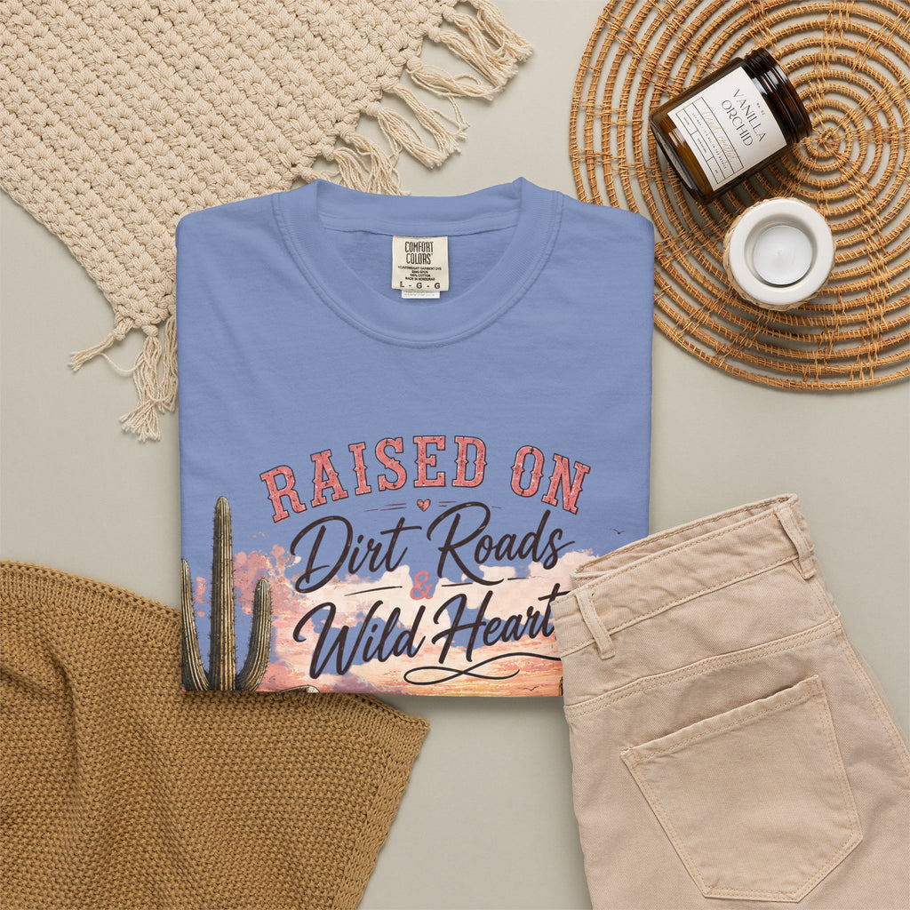 Raised on Dirt Roads Wild Hearts T-Shirt