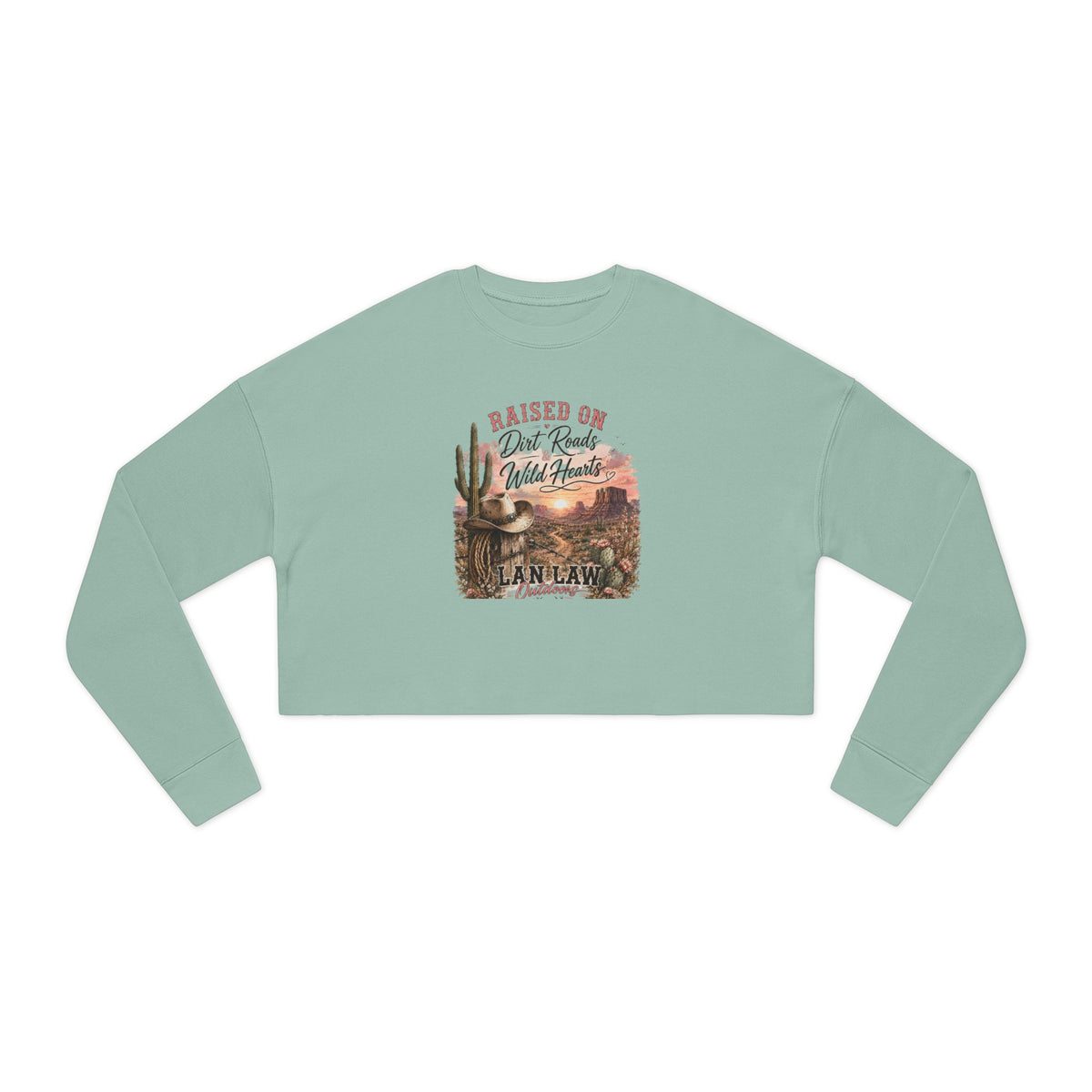Desrt Sunset Cropped Sweatshirt