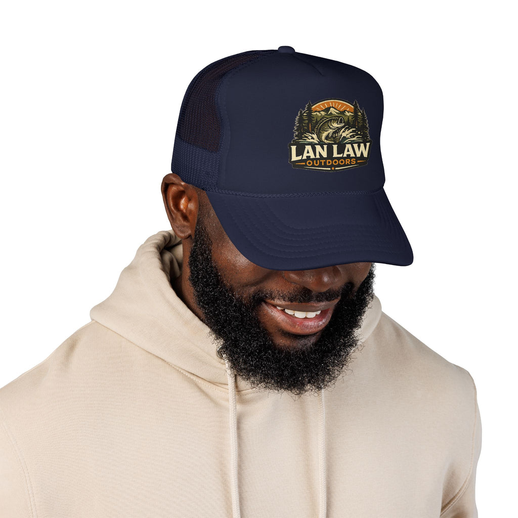 Vintage Fishing Logo Trucker Hat