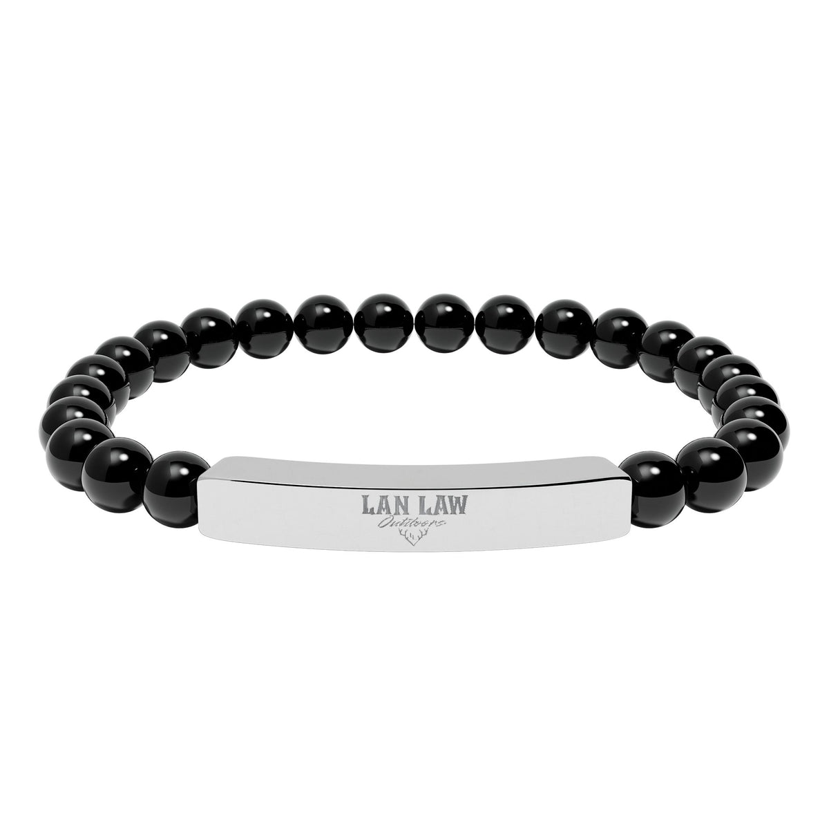 Natural Stone Bead Bracelet LLO Bar
