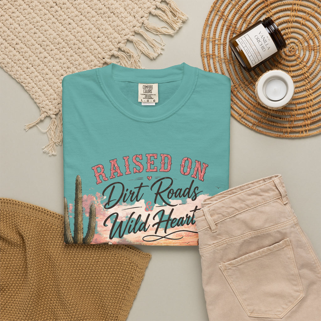 Raised on Dirt Roads Wild Hearts T-Shirt