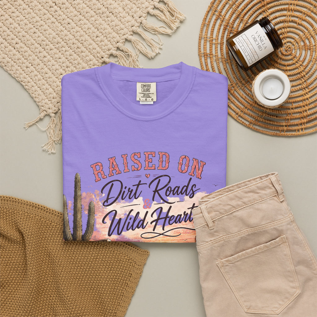 Raised on Dirt Roads Wild Hearts T-Shirt