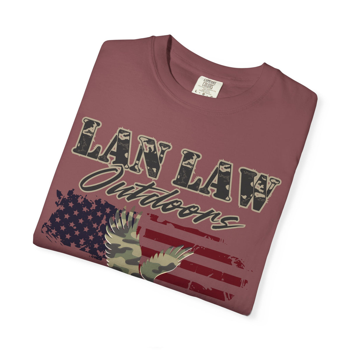 American Flag & Camo Eagle Tee
