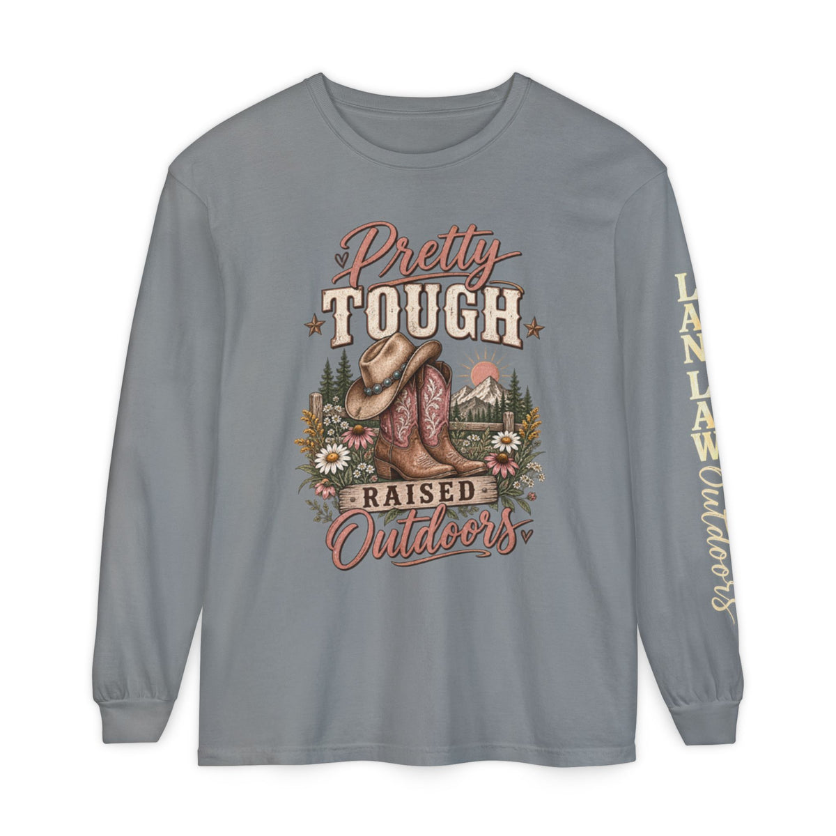Pretty Tough Raised Outdoors Long Sleeve Tee