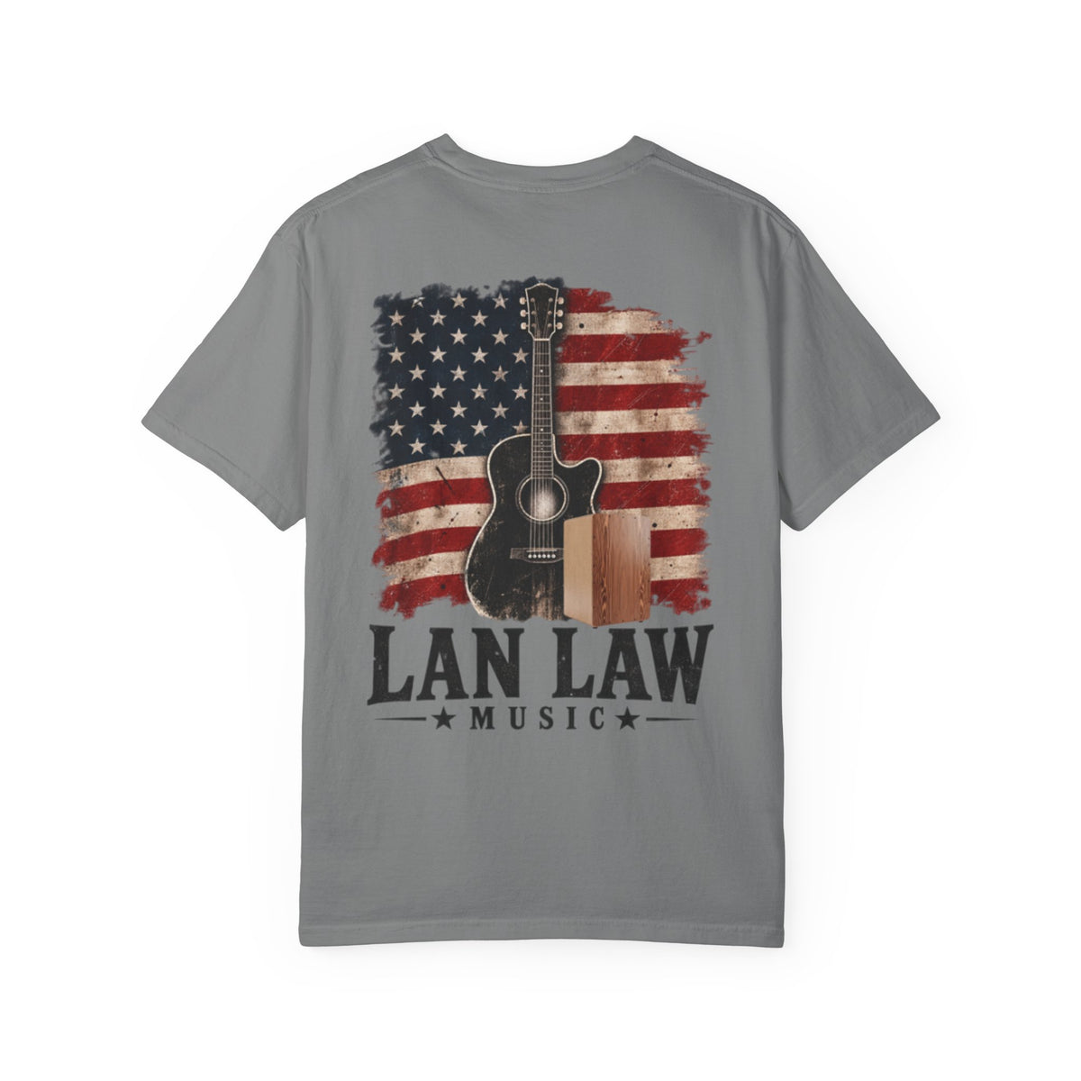 Lan Law American Flag Guitar Tee