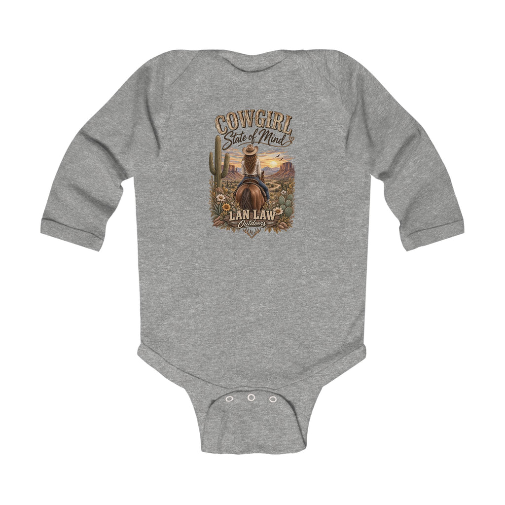 Cowgirl State of Mind Baby Onesie