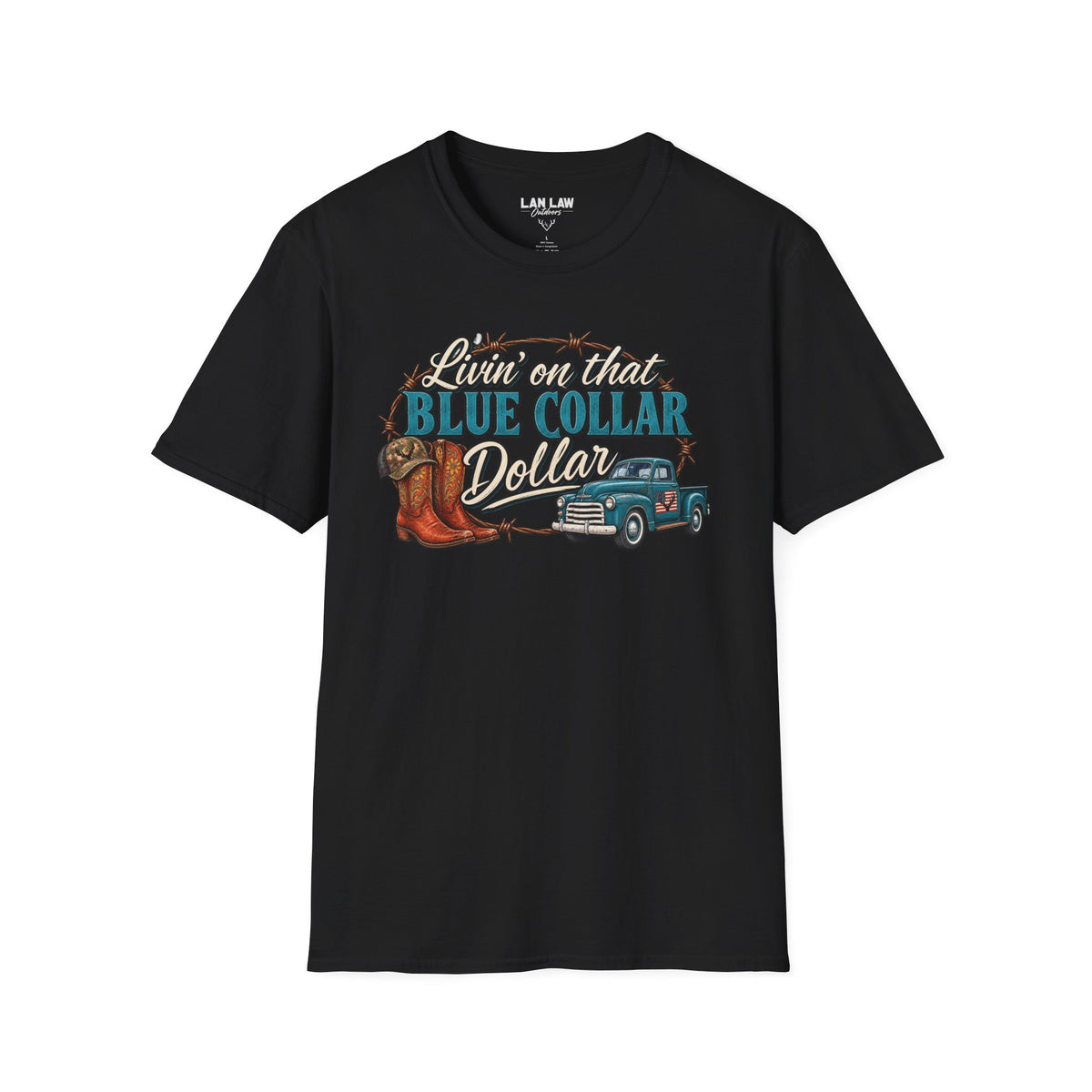 Livin' On That Blue Collar Dollar Tee