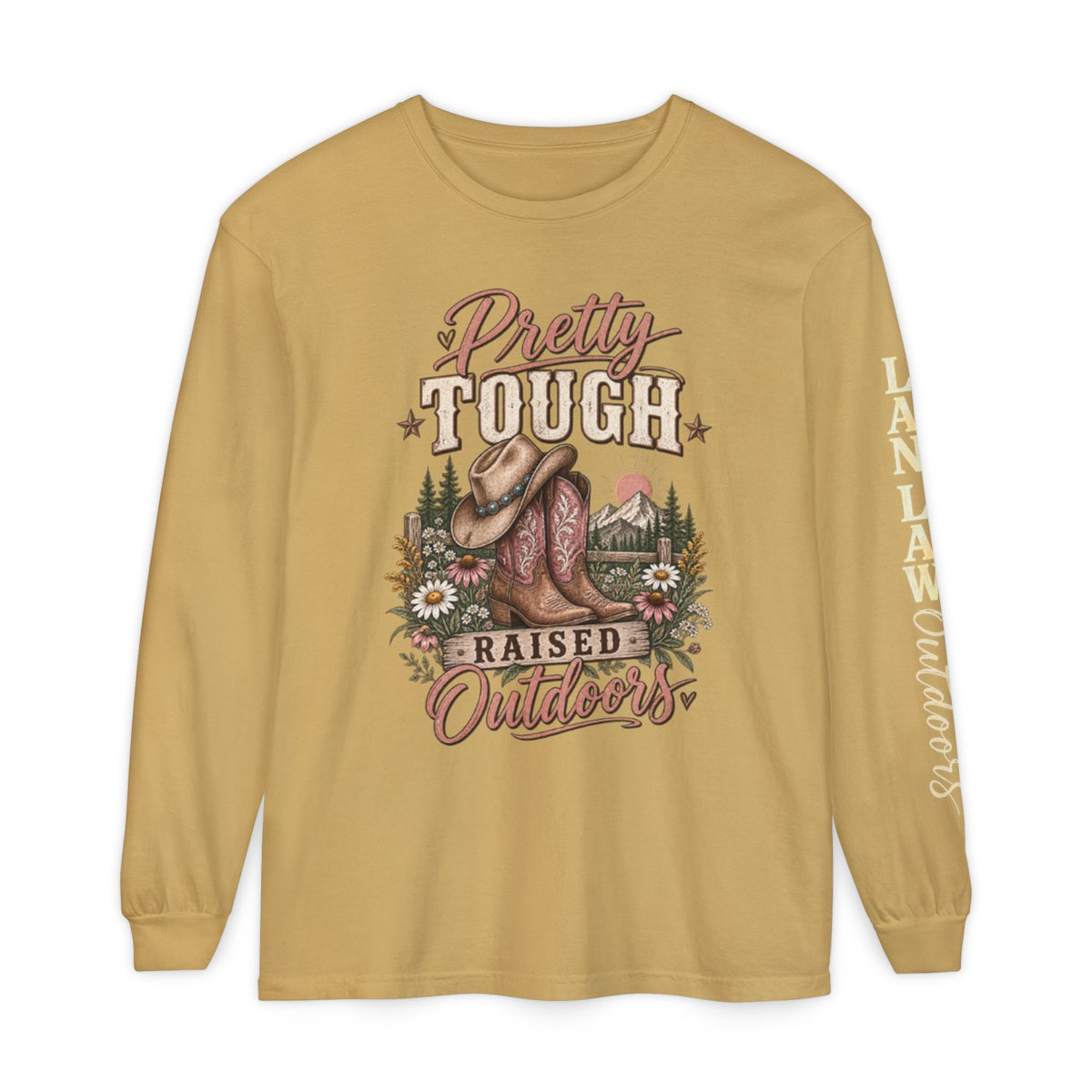 Pretty Tough Raised Outdoors Long Sleeve Tee