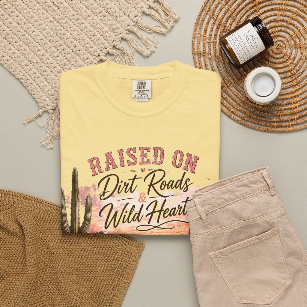 Raised on Dirt Roads Wild Hearts T-Shirt