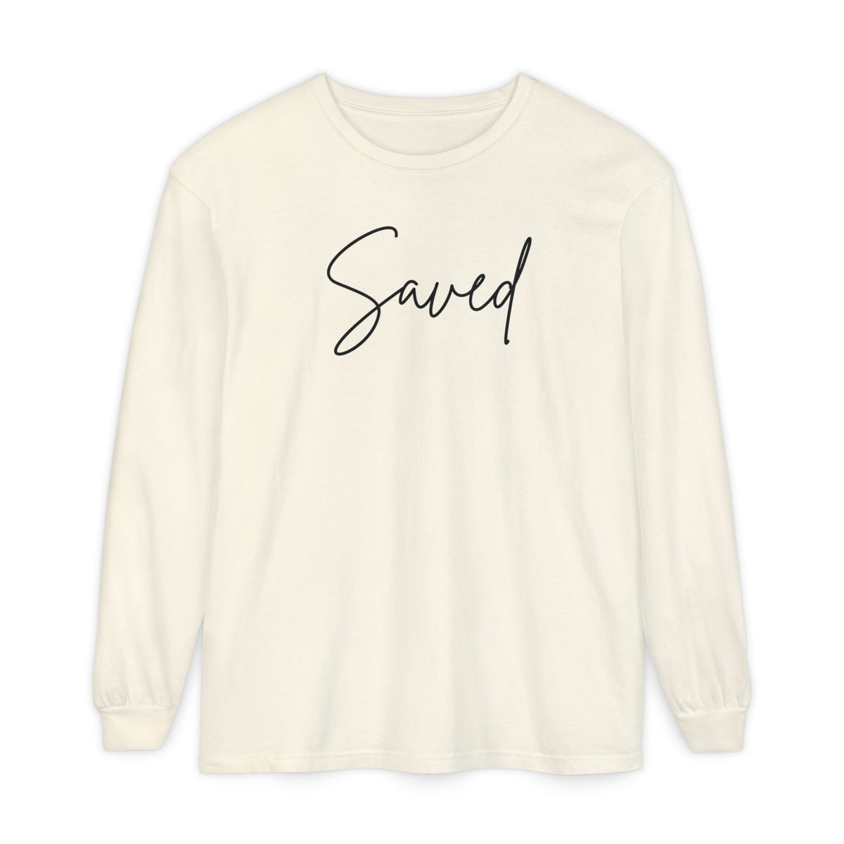 Saved Script Long Sleeve Tee