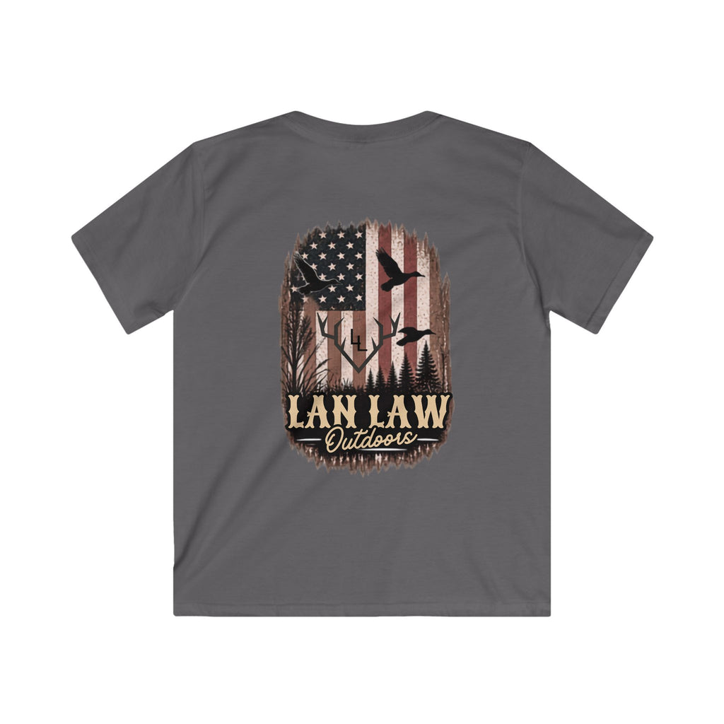 Camo American Flag Hunting Tee