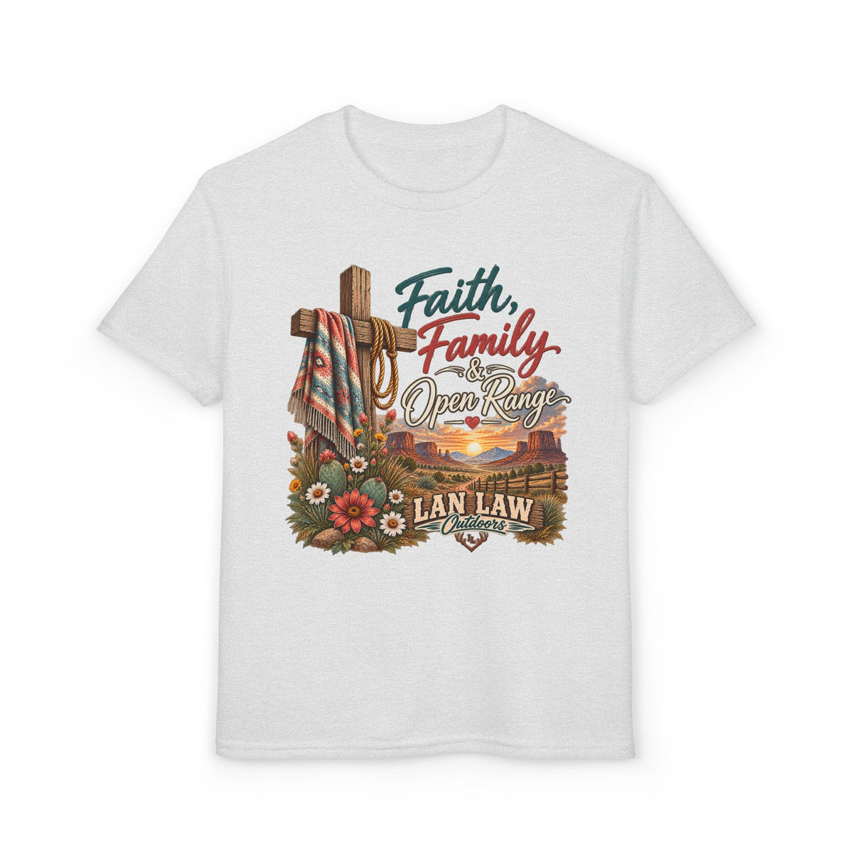 Faith, Family, Open Range Youth T-Shirt