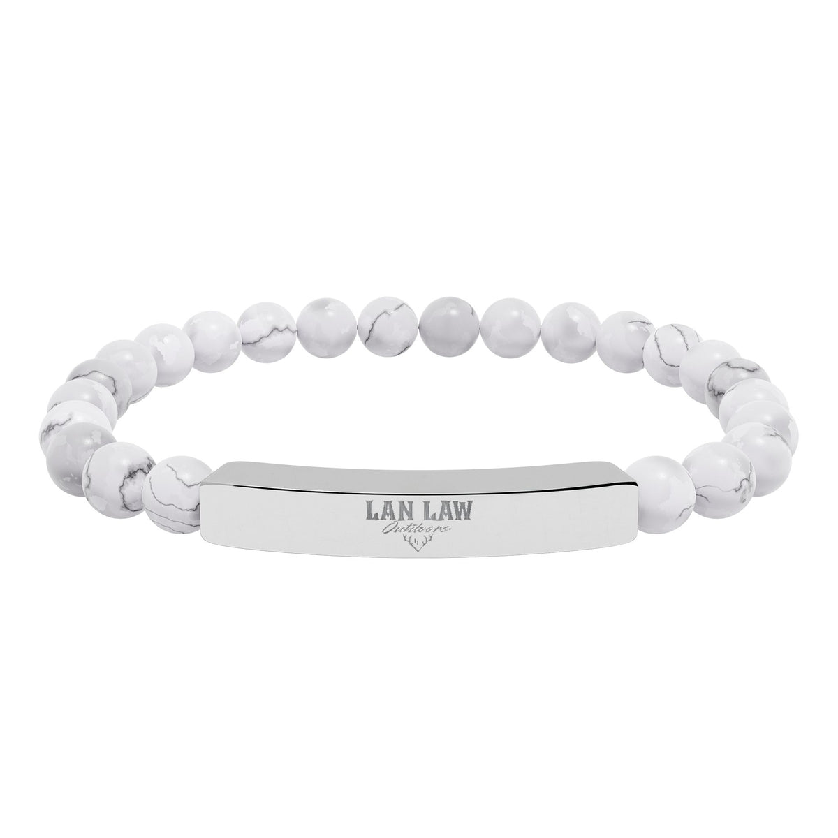 Natural Stone Bead Bracelet LLO Bar