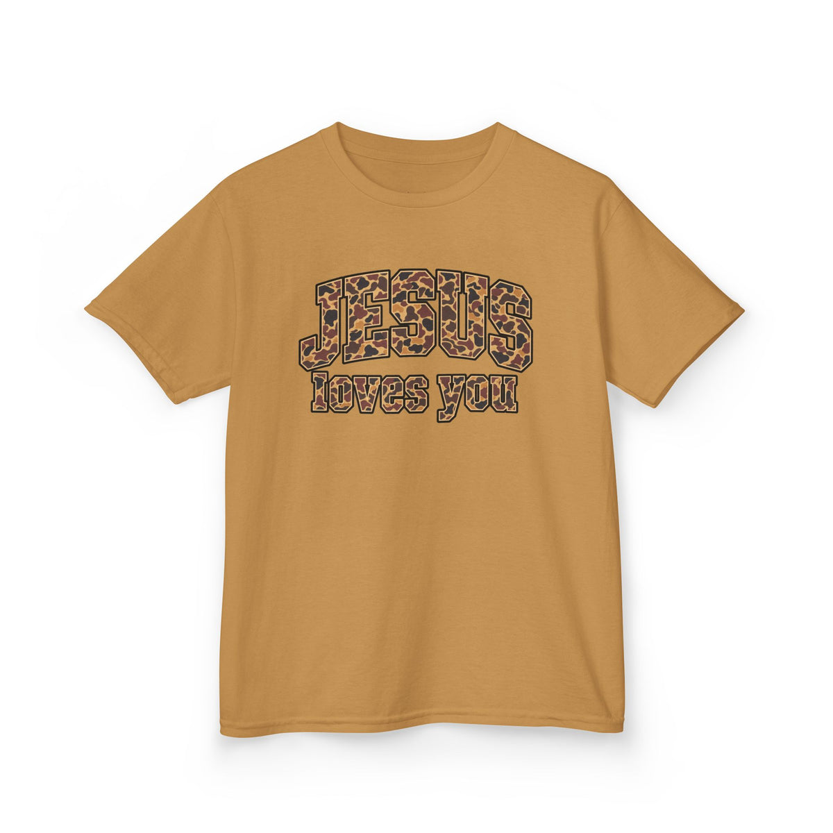 “Jesus Loves You” Camo Tee