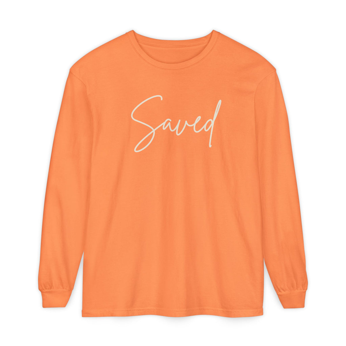 Saved Script Long Sleeve Tee
