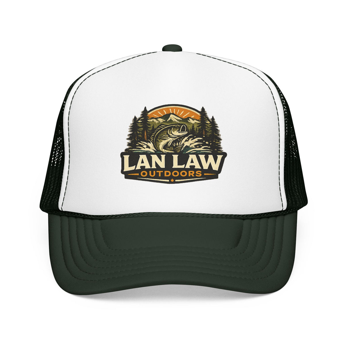 Vintage Fishing Logo Trucker Hat