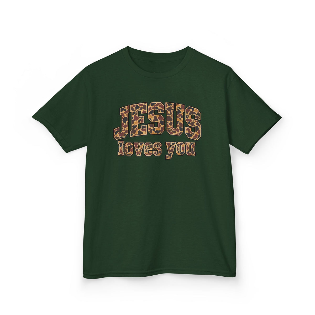 “Jesus Loves You” Camo Tee
