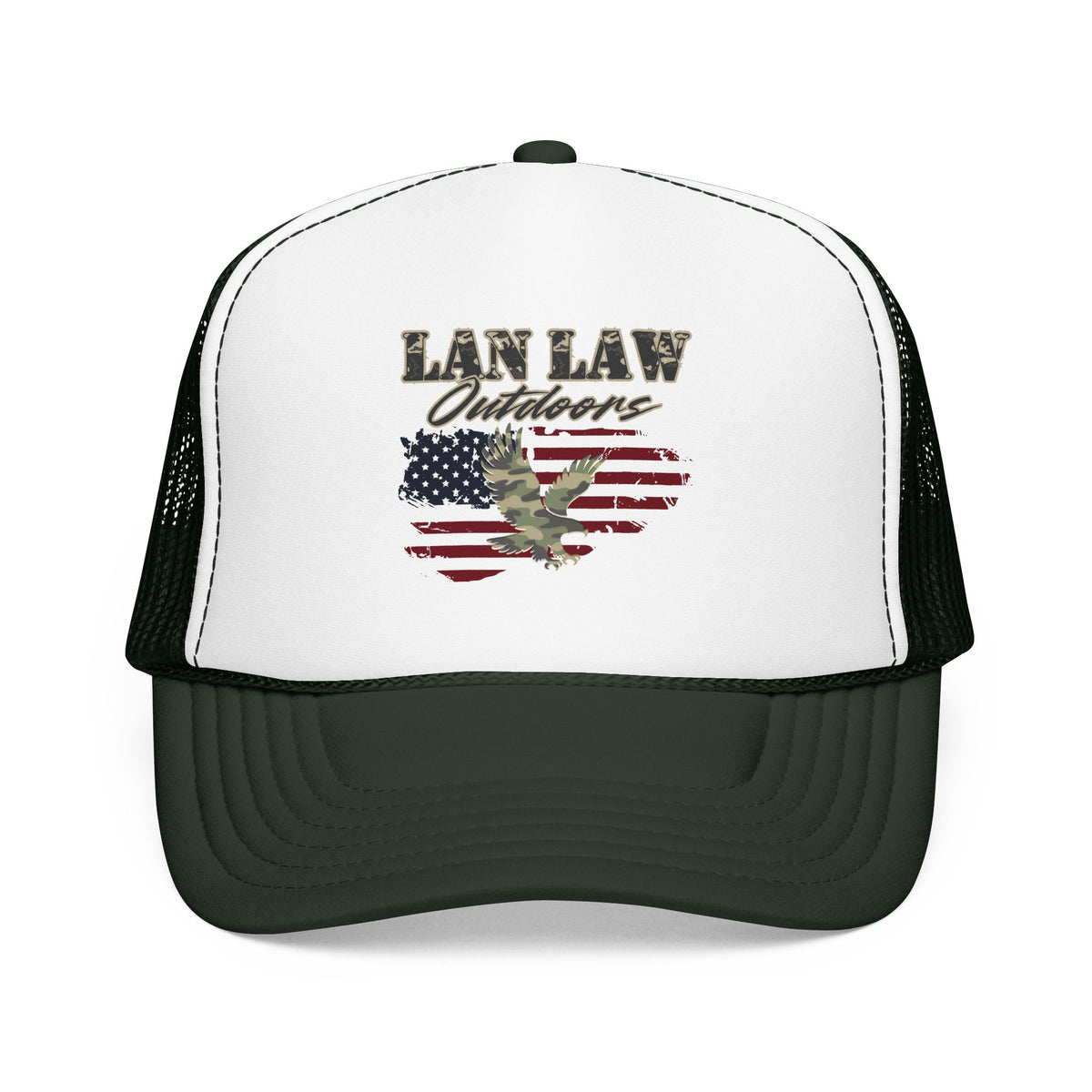American Flag Eagle Trucker Hat