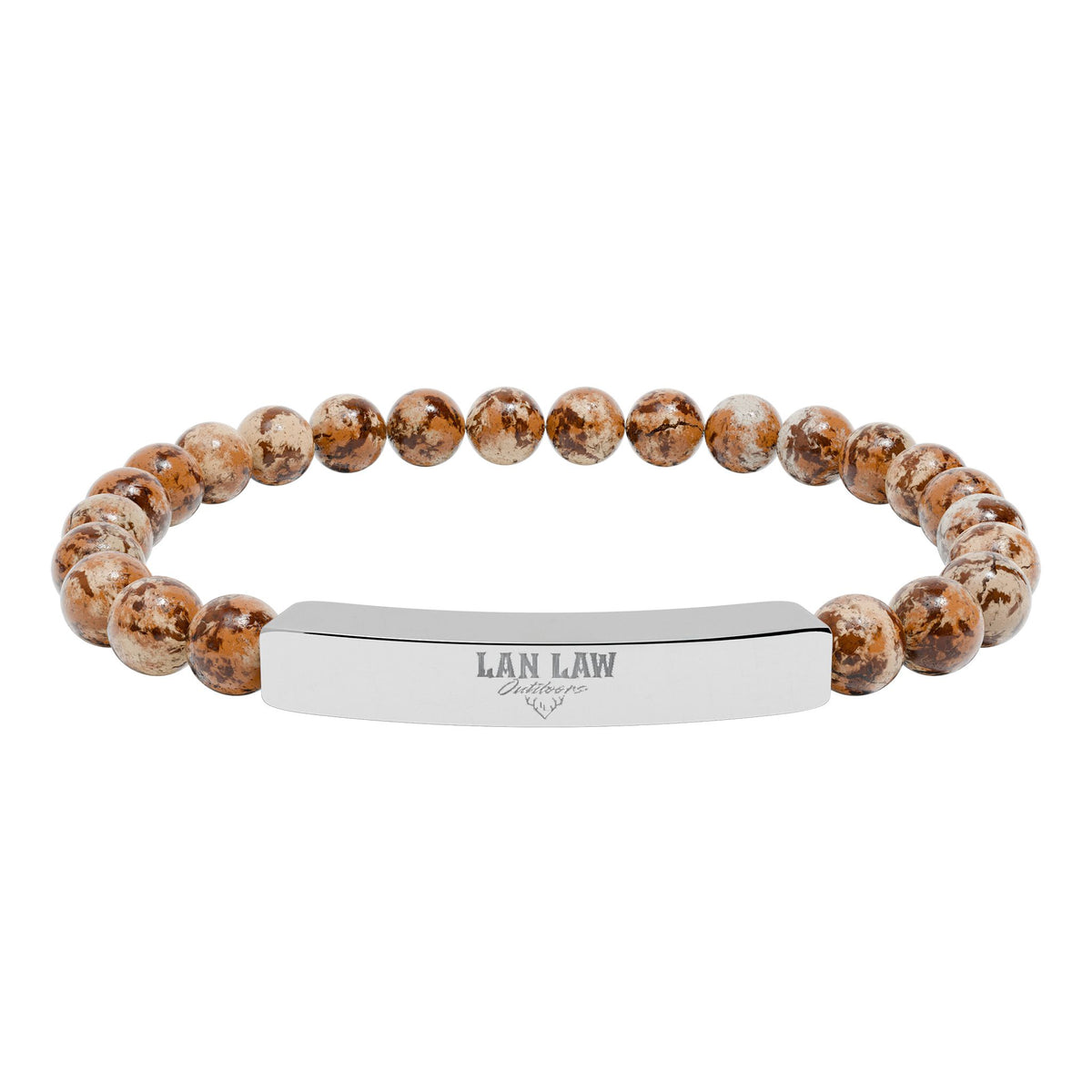 Natural Stone Bead Bracelet LLO Bar