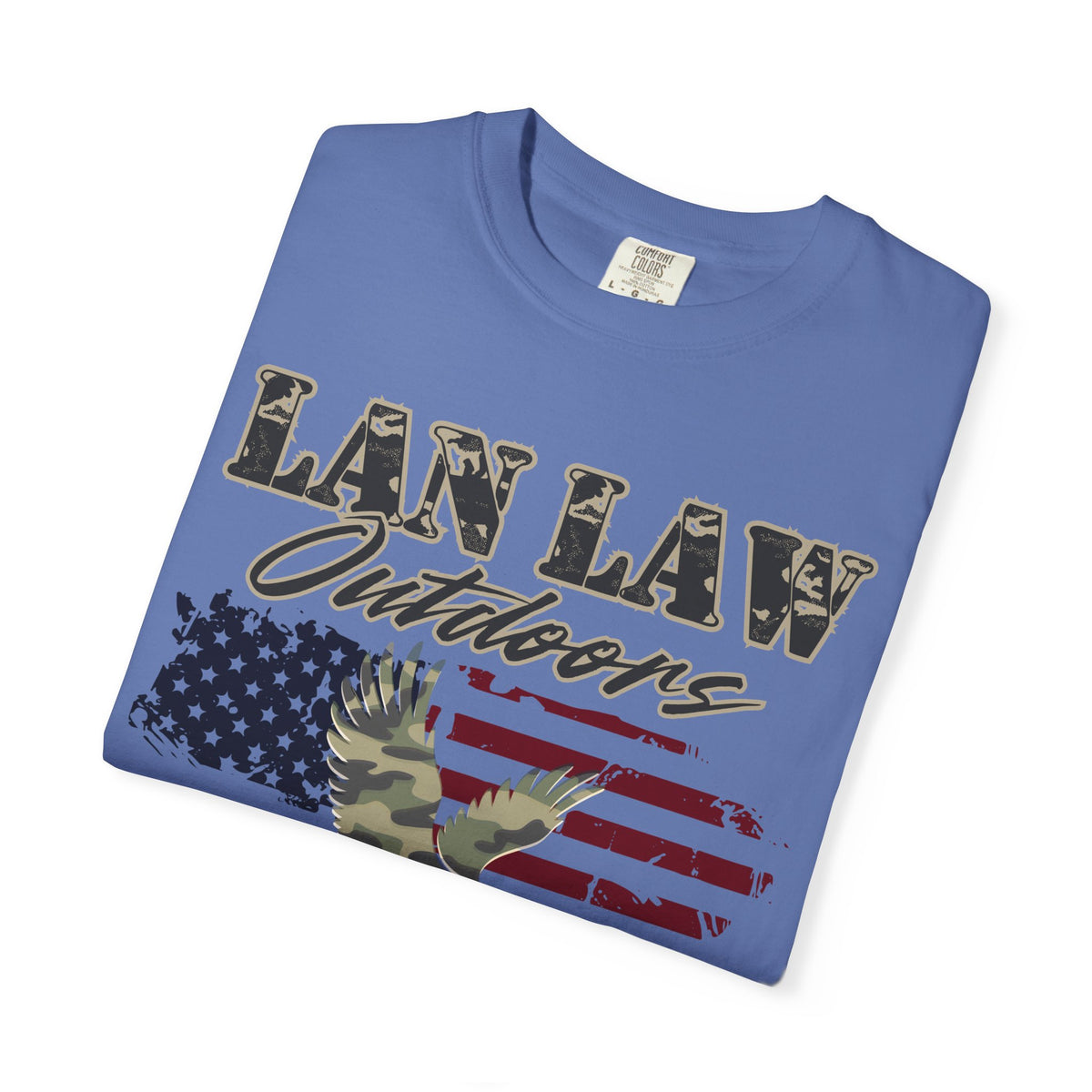 American Flag & Camo Eagle Tee