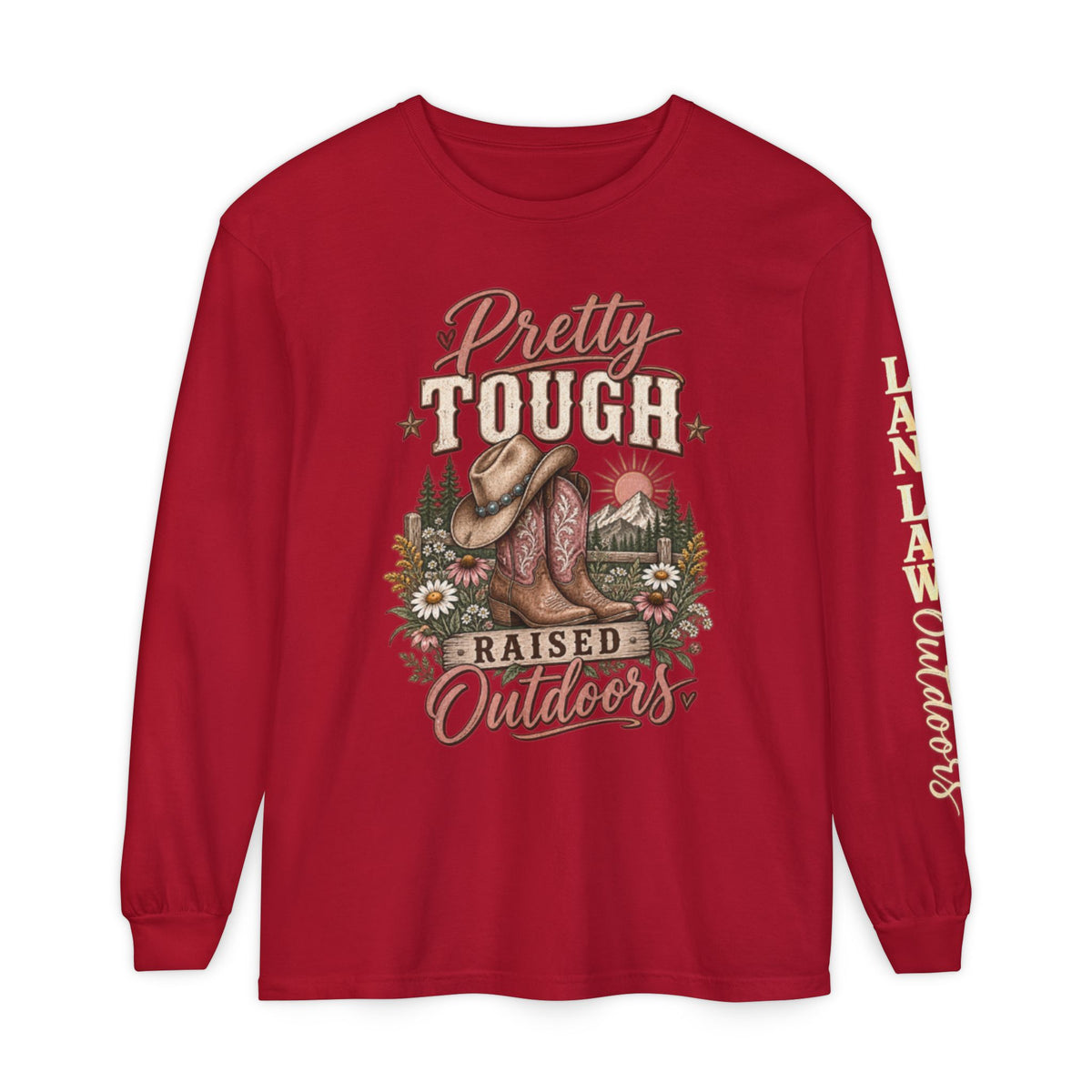 Pretty Tough Raised Outdoors Long Sleeve Tee