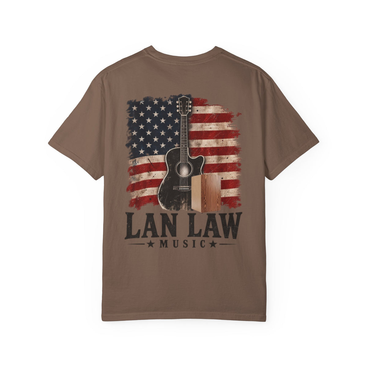 Lan Law American Flag Guitar Tee