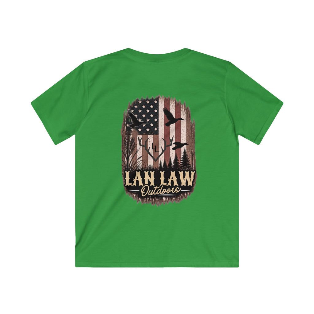 Camo American Flag Hunting Tee