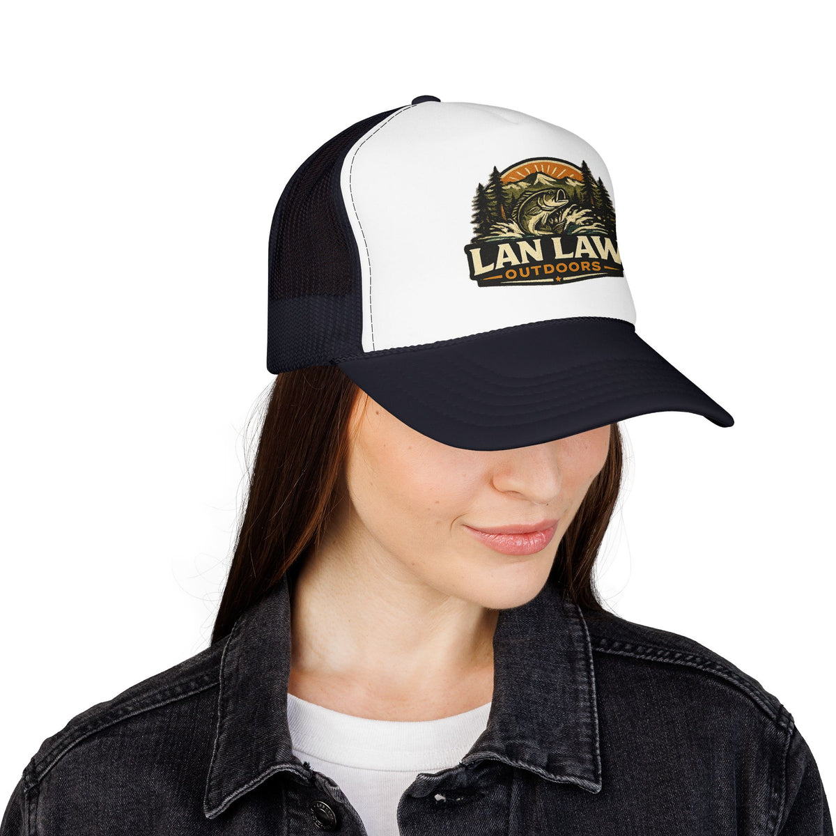 Vintage Fishing Logo Trucker Hat
