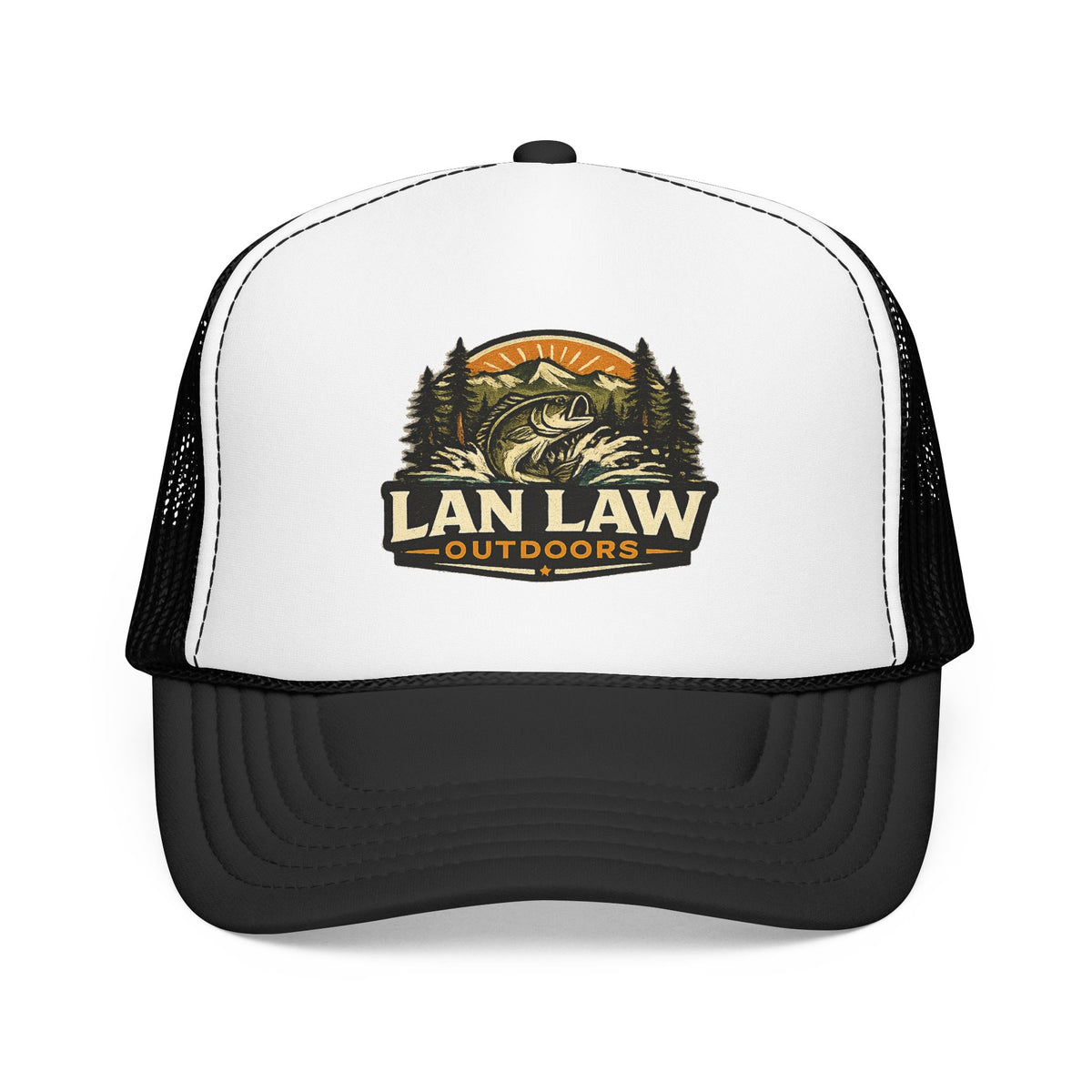 Vintage Fishing Logo Trucker Hat